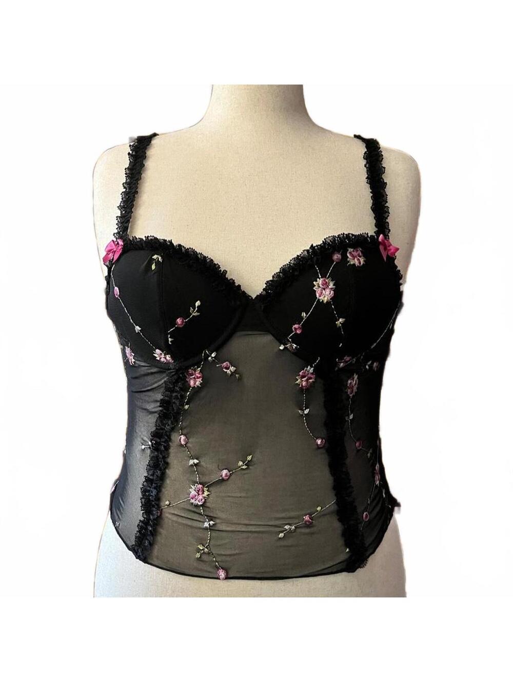 Sugar Thrillz Women's Black Corset size M